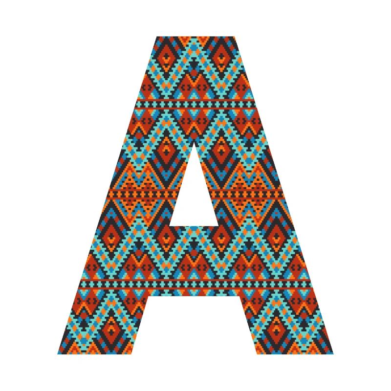Letter A- boho design