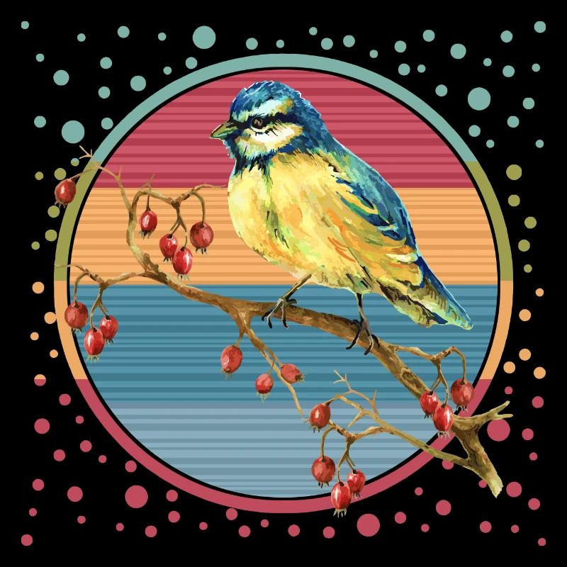 Bunter Vogel