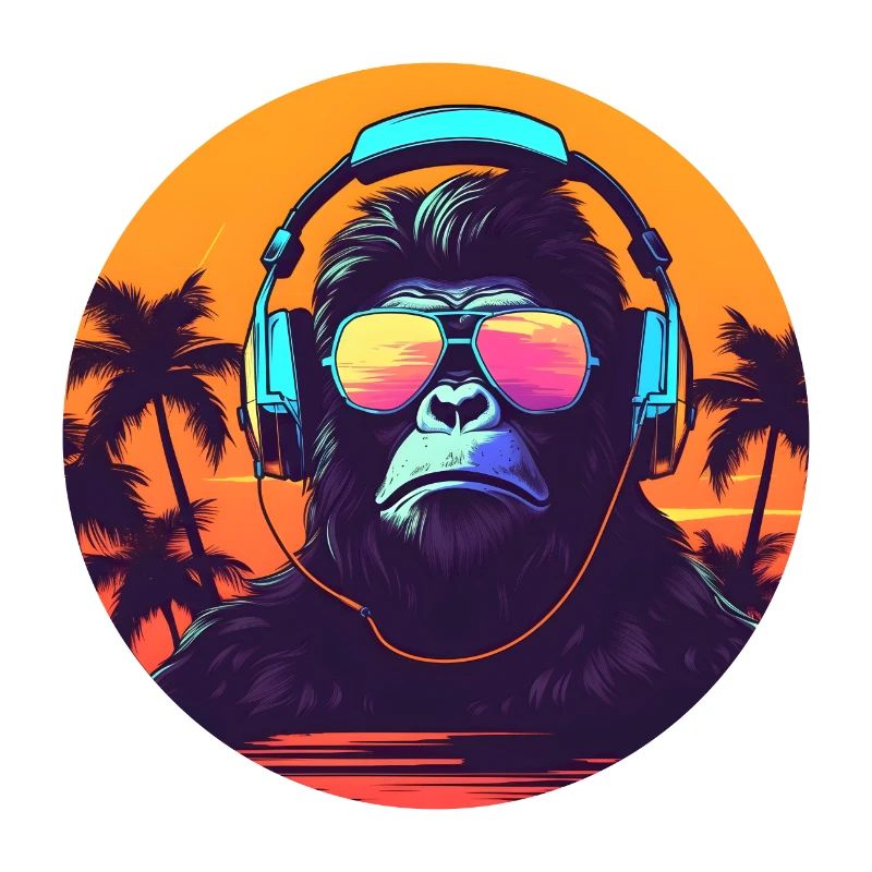 Synthwave DJ Gorilla