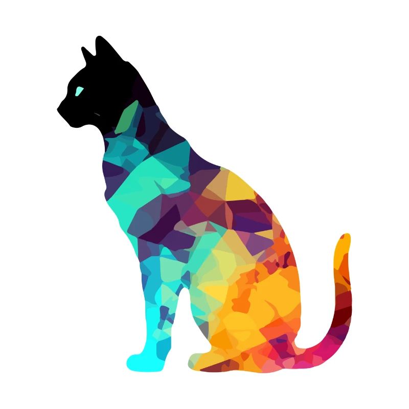Aki le chat multicolore