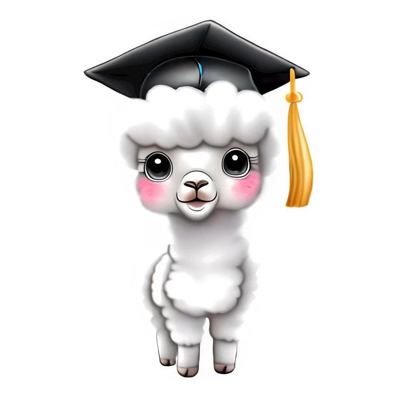 Bachelor Alpaka Studium Absolvent Schulabschluss