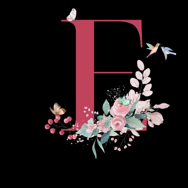 Blumenbuchstabe E - Geschenkidee
