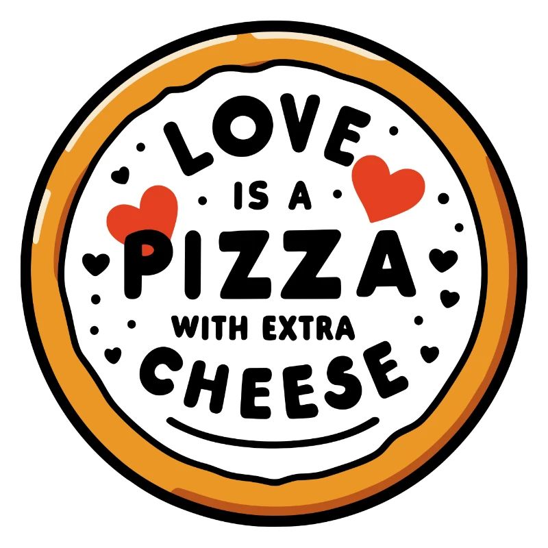 Liebe ist eine Pizza mit extra Käse