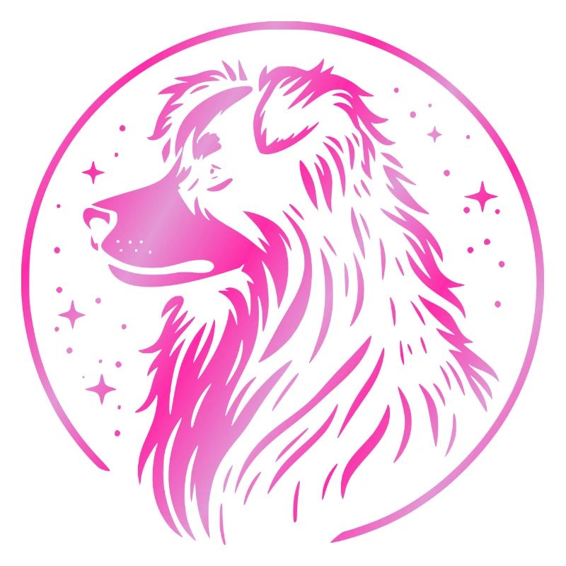 Chien de rêve Aussie rose