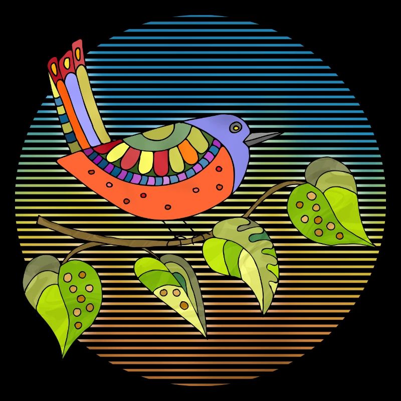 Oiseau coloré