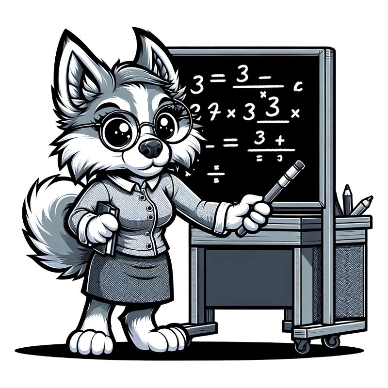 Professeur de chien mignon