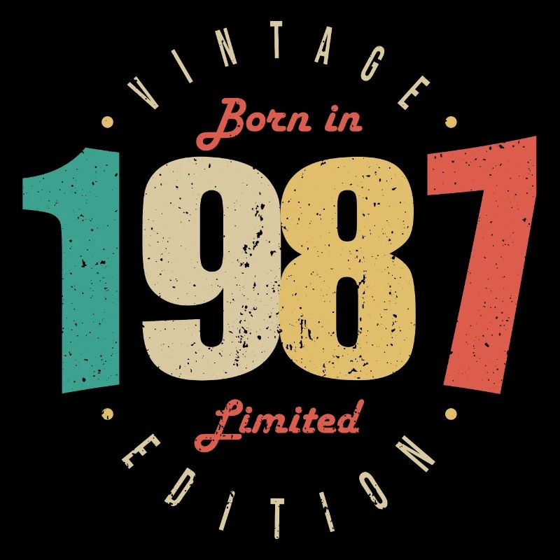 1987 Vintage Retro Jubiläumsgeschenk 1987