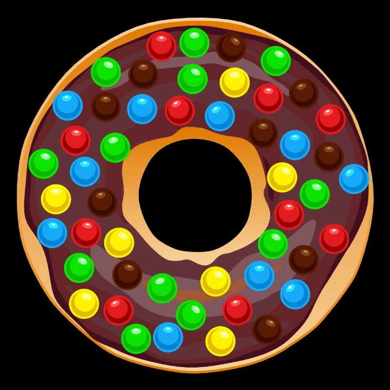 Donut Drawing Dessert Donuts Cake Pastry 1F