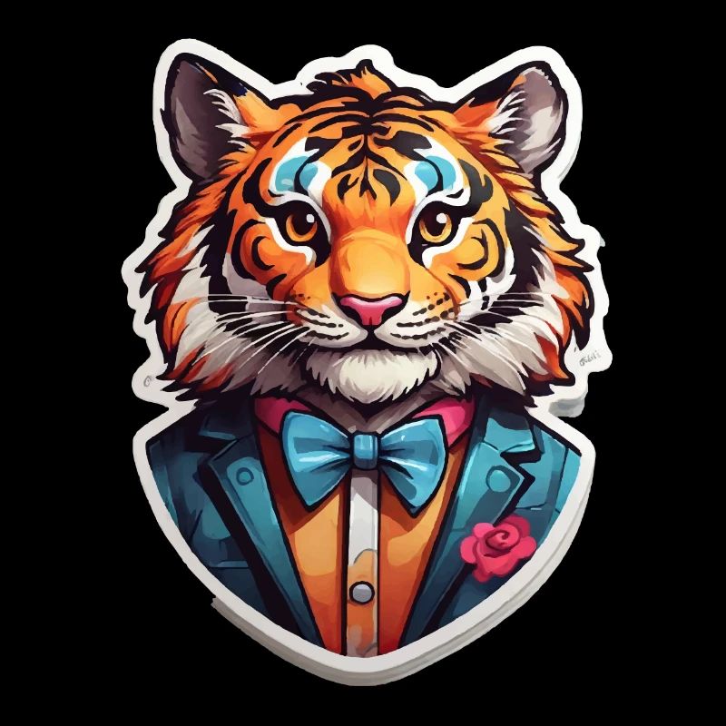 Funny Comic Tiger