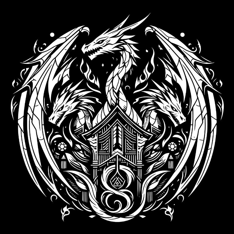 Fantasy Dragon Anime Dragon head Mythical reptile magic