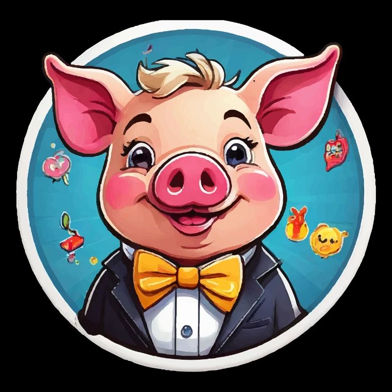 Bande dessinée cochon drôle