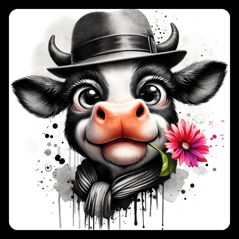 Cow as a gentleman