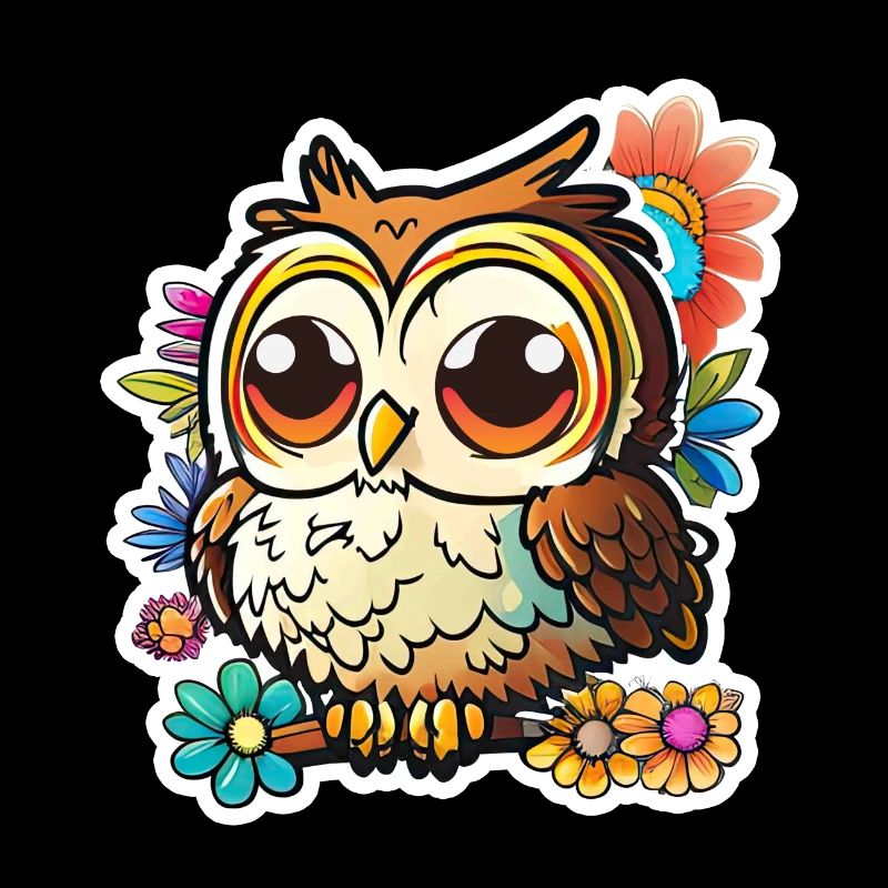 Niedliche Eule Kawaii Maskottchen