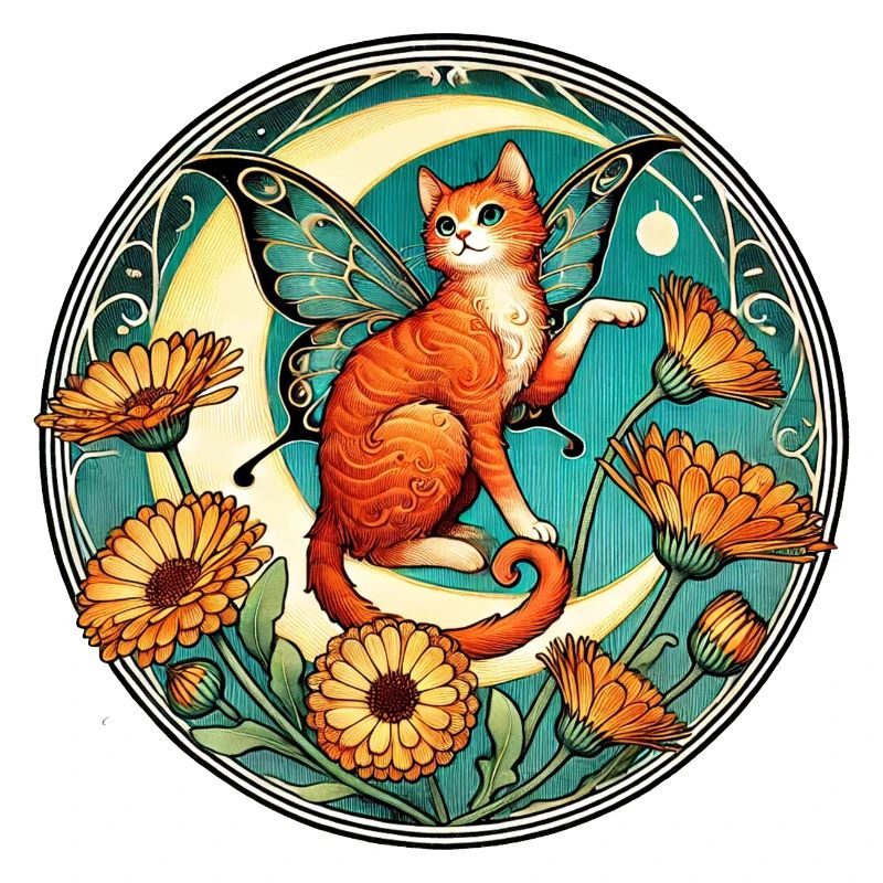 Fée chat roux