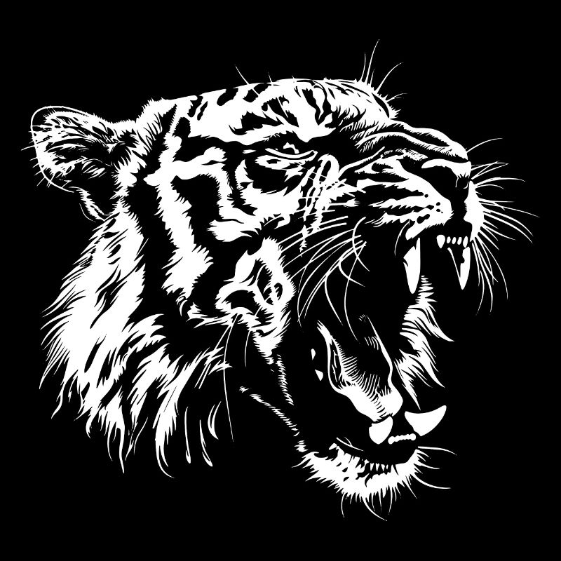 Roaring Tiger Head