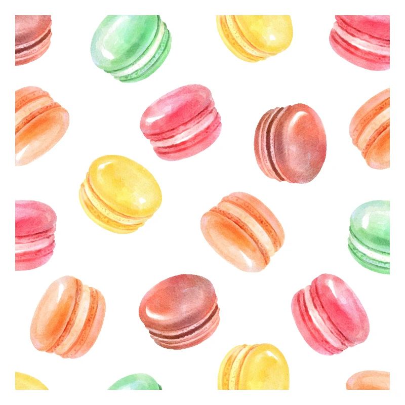 Colorful Macarons Pattern