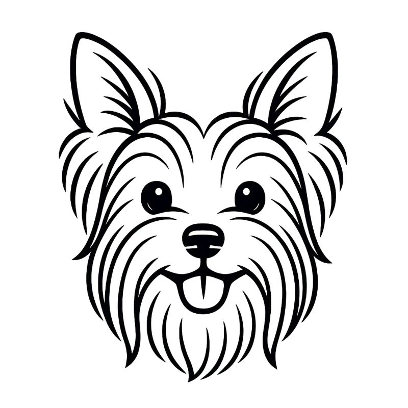 TinyPaws Black & White Edition Yorkshire Terrier b