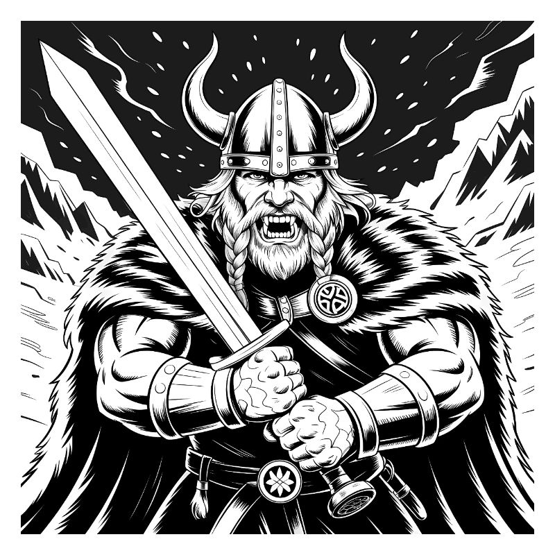 Mächtiger Wikinger-Krieger Version 3