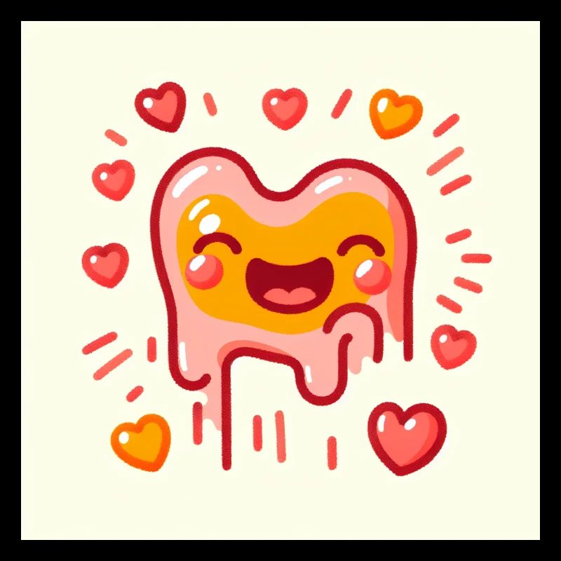 Bespritztes eisiges Herz