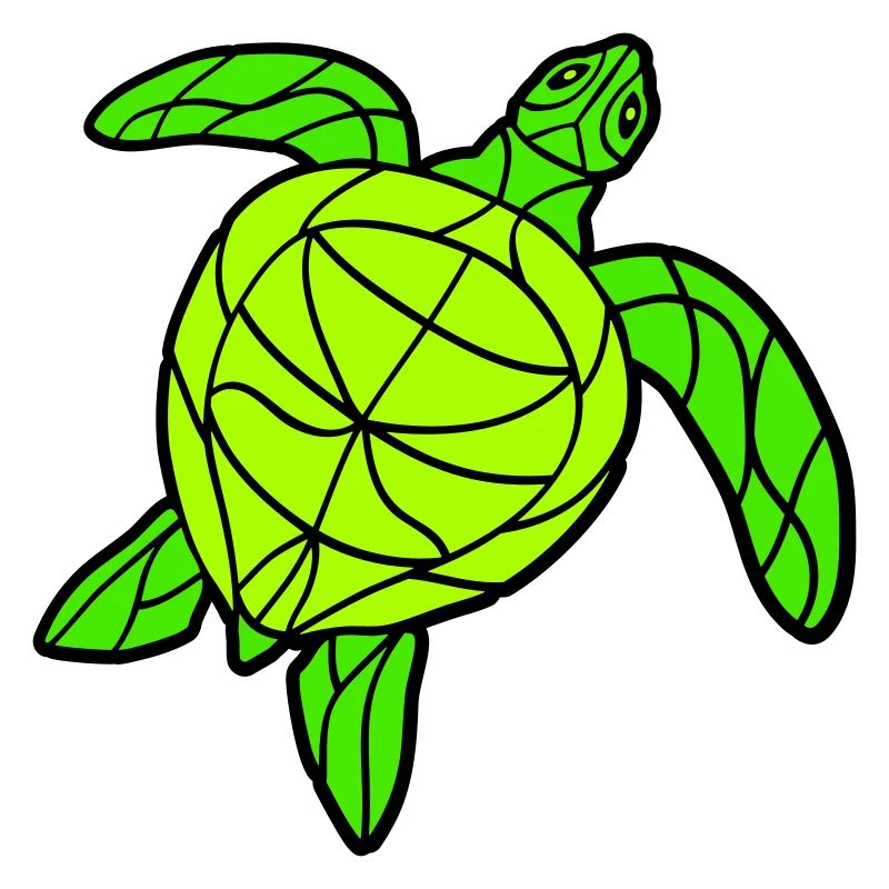 Water turtle lines strokes pattern nice cool