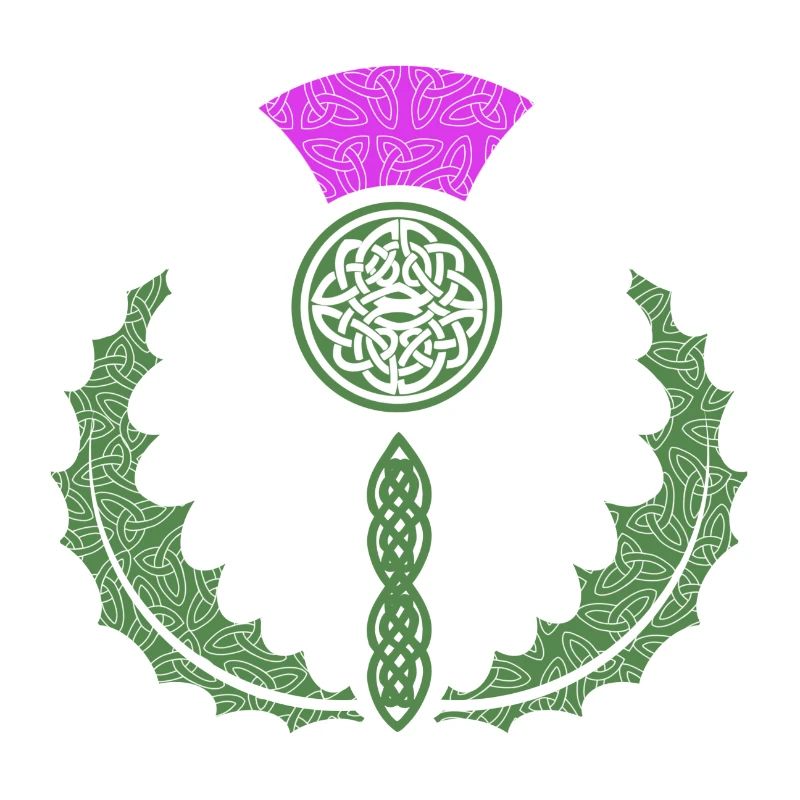 Celtic Knotwork Thistle