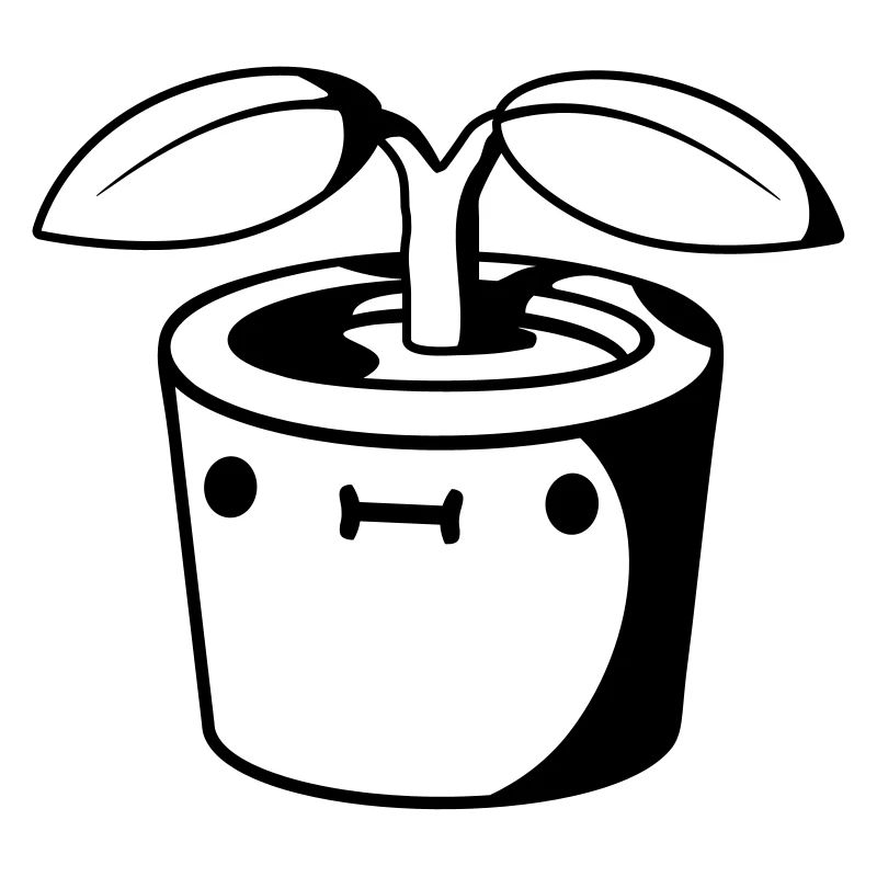 Petit pot de fleur mignon