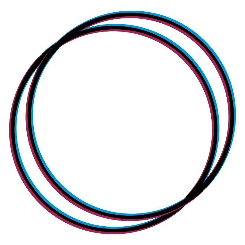 2 circles 3D