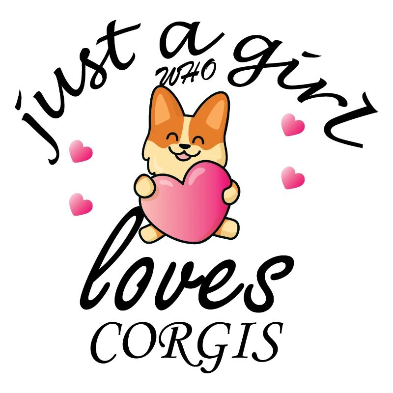 nur ein Mädchen, das Corgis liebt