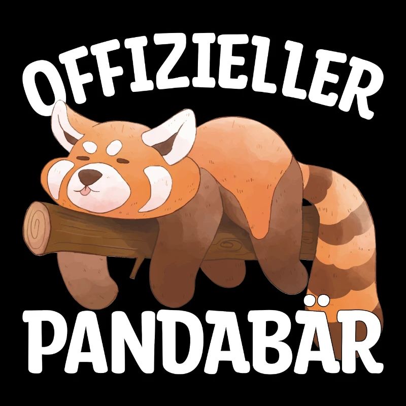 roter Panda schlafen Geschenk