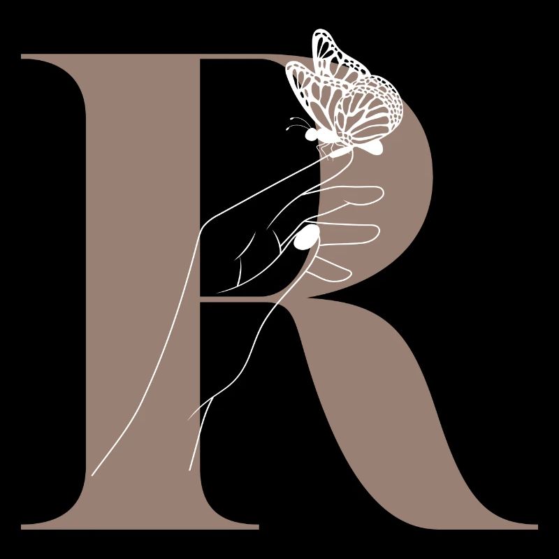 Letter R Magic butterfly