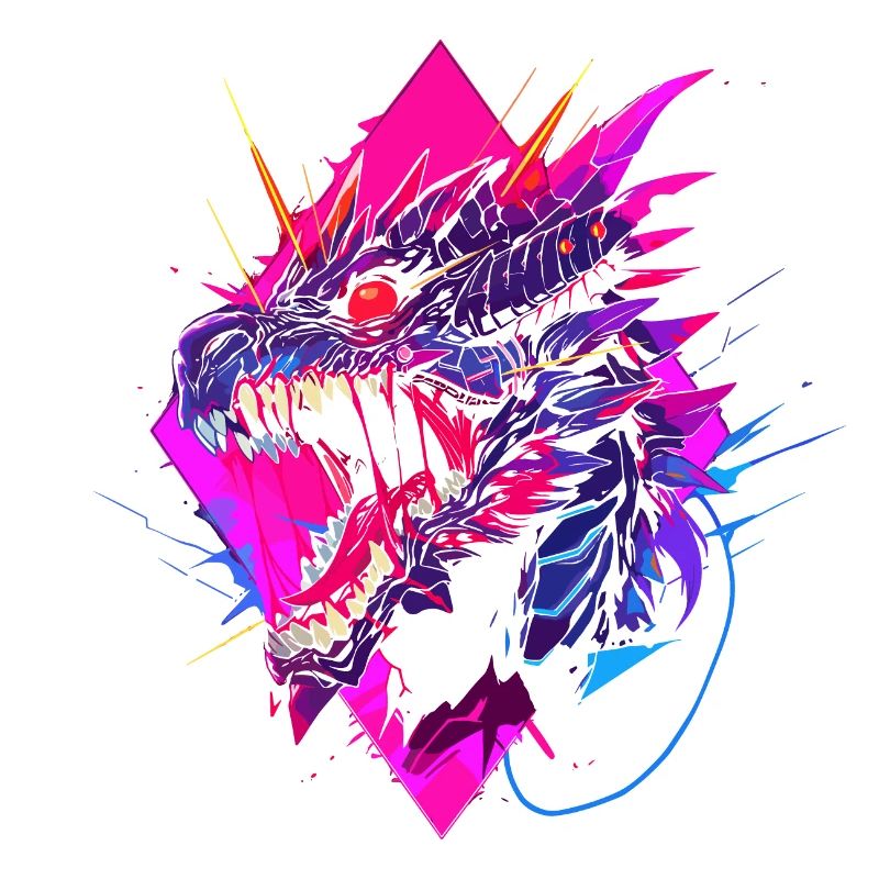 Synthwave Dragon