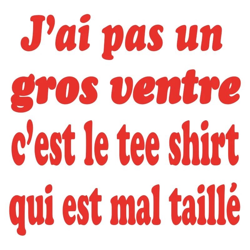 Big belly tee shirt wrong size