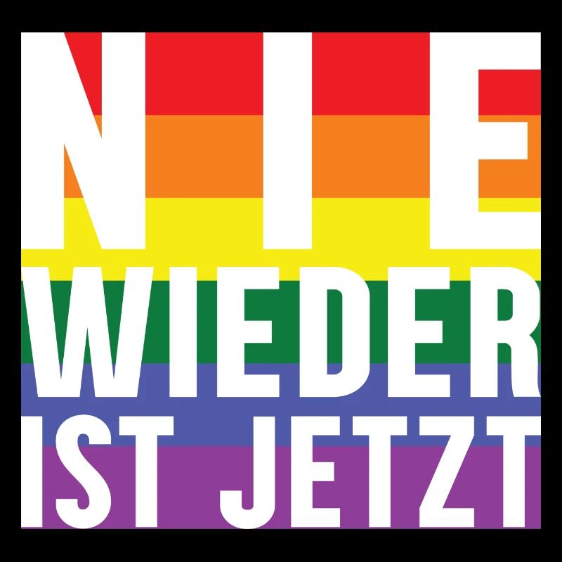 Never again lettering Pride