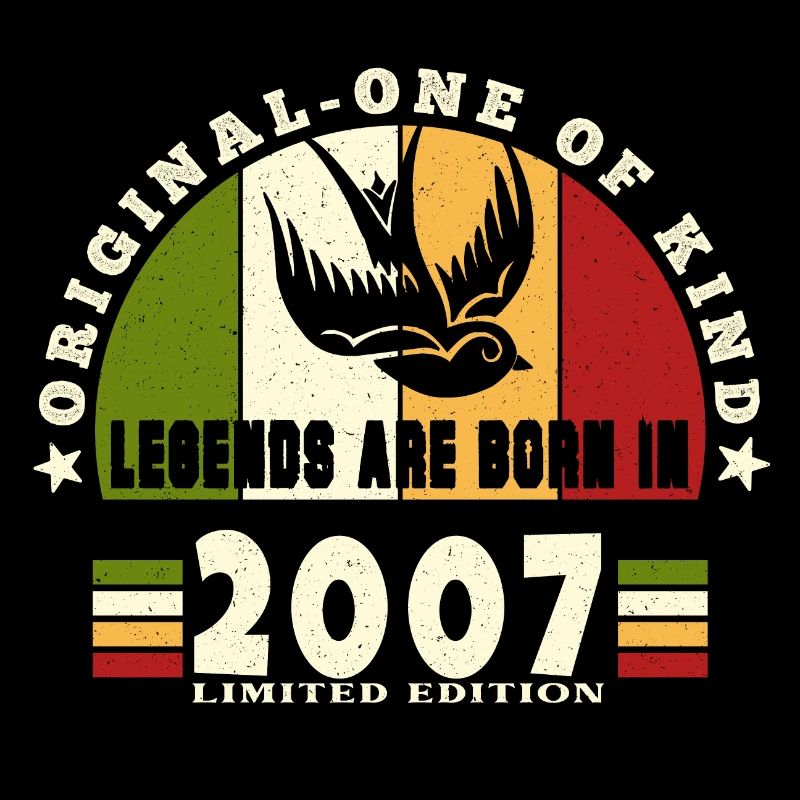 2007 Vintage Geburtstag Legende Geschenk