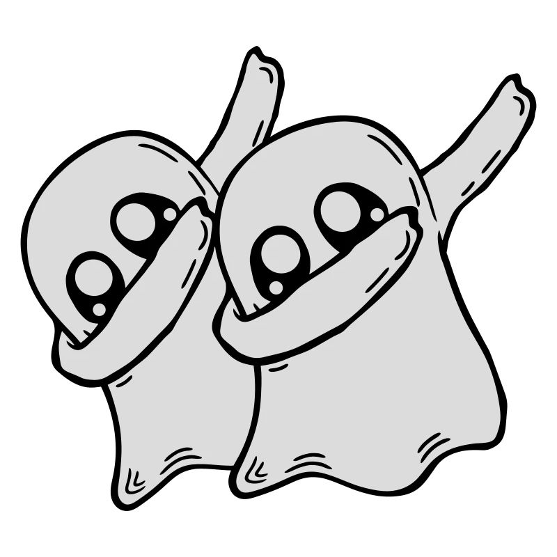 2 Dabbing Ghosts Friends