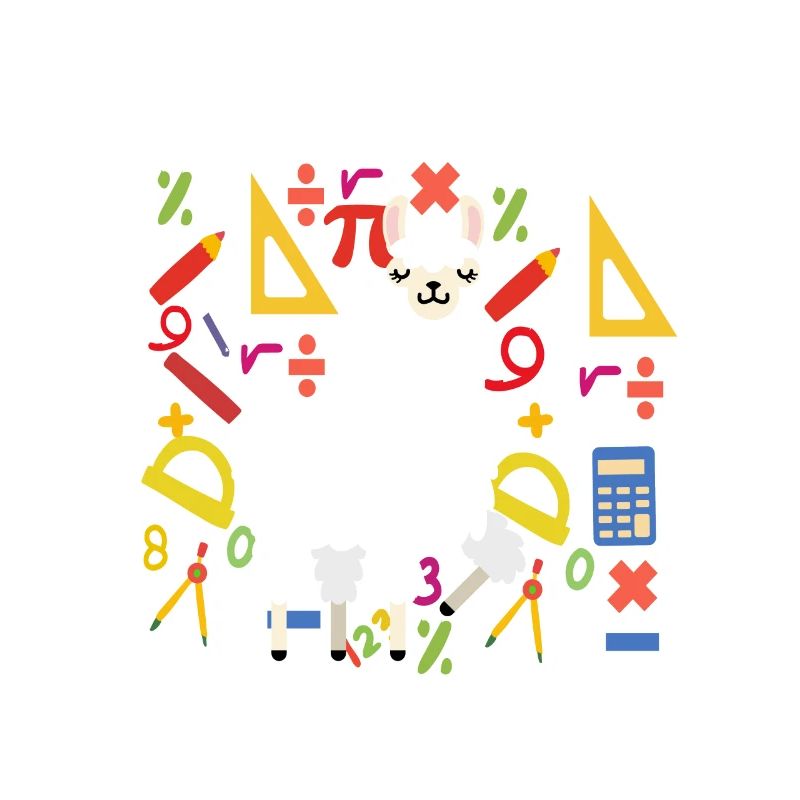 Math is no problem funny math llama