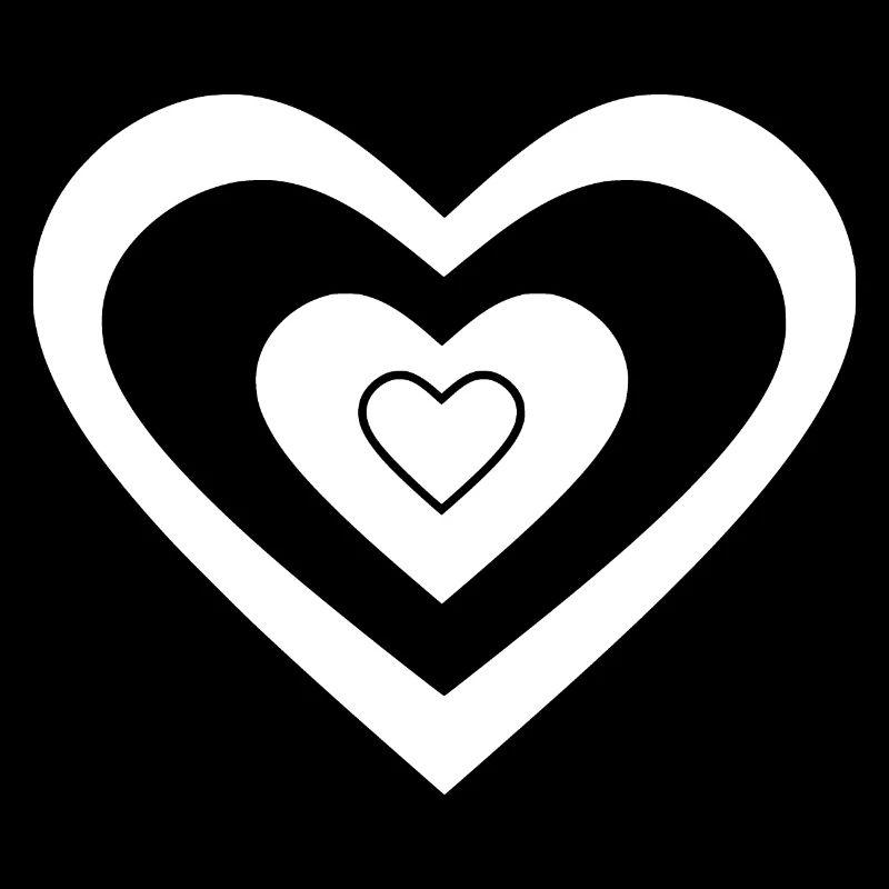Coeur blanc Saint-Valentin
