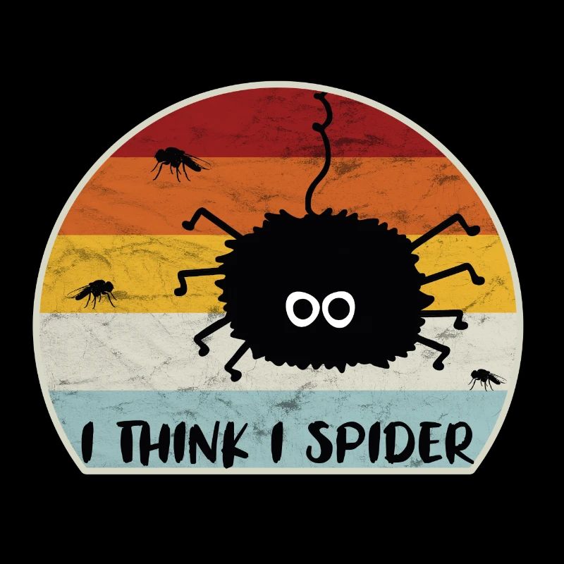 I Think I Spider Retro Ich Glaub Ich Spinne Fliege