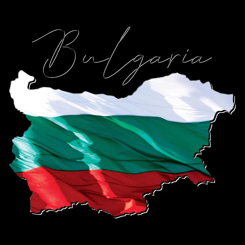 Véritable drapeau de la Bulgarie - Flag Map EN