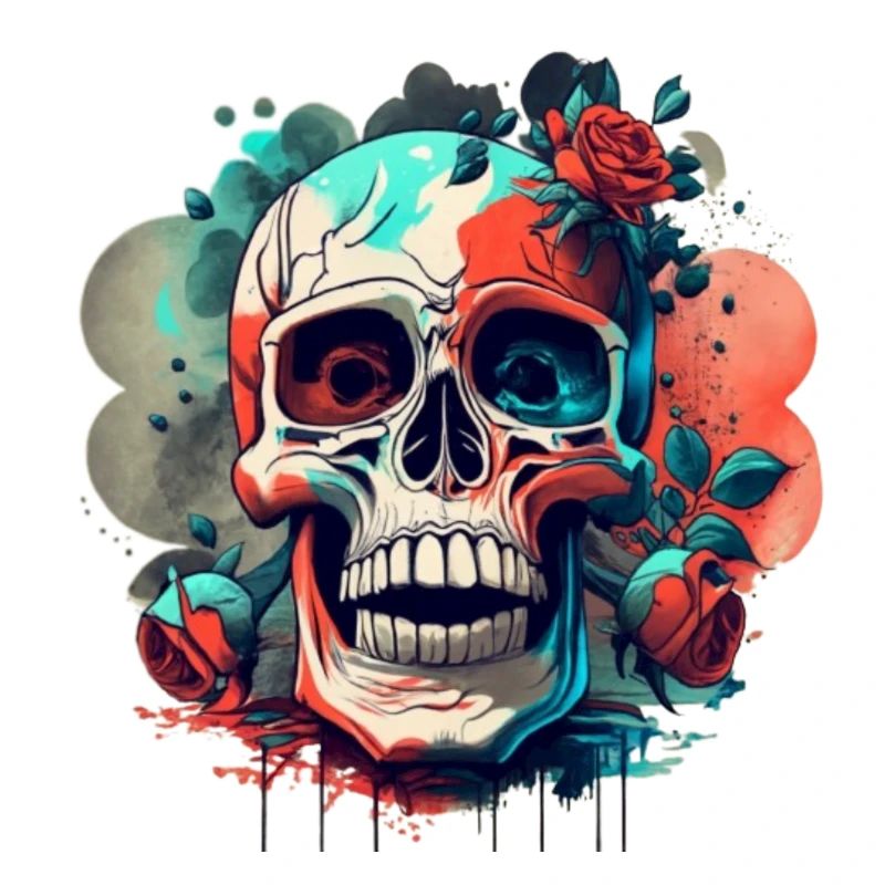 Crâne dans la conception gothique conception vectorielle HD