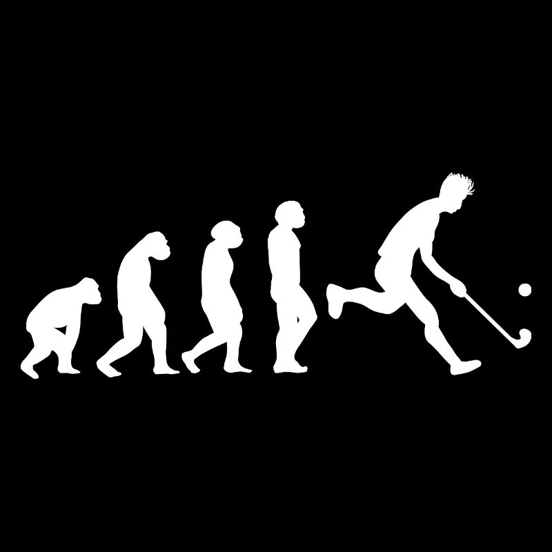 Feldhockeyspieler Evolution Feldhockey