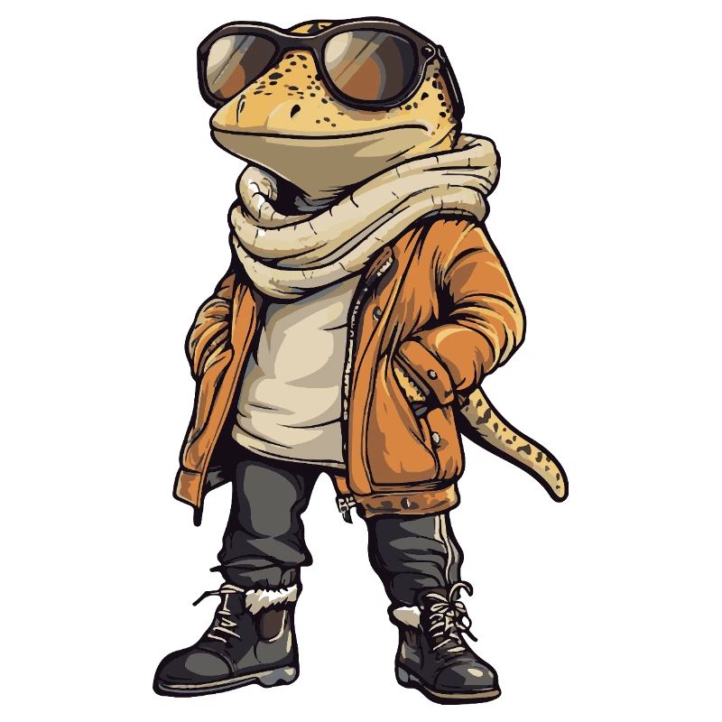 Lizard Cool Winter