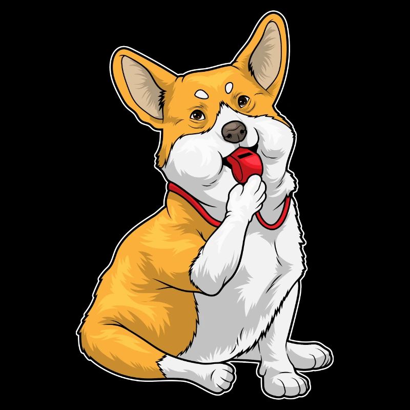 Corgi Referee Whistle