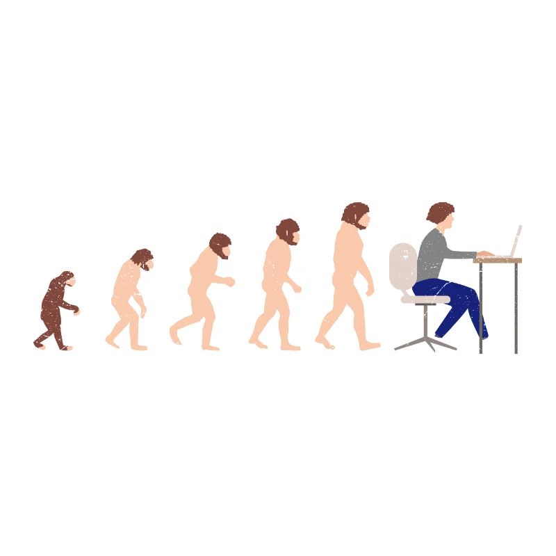 Evolution Entwickler Programmierer Lustiges Gift