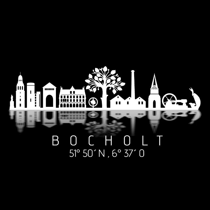 Bocholt skyline white / coordinates