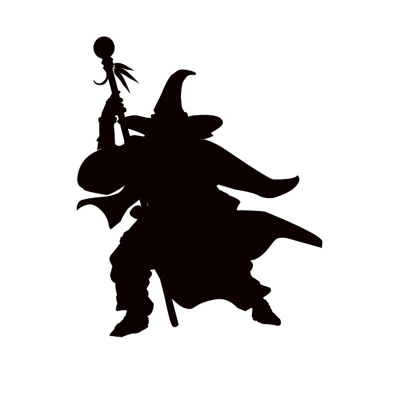 Conception de Silhouettes de magicien magicien