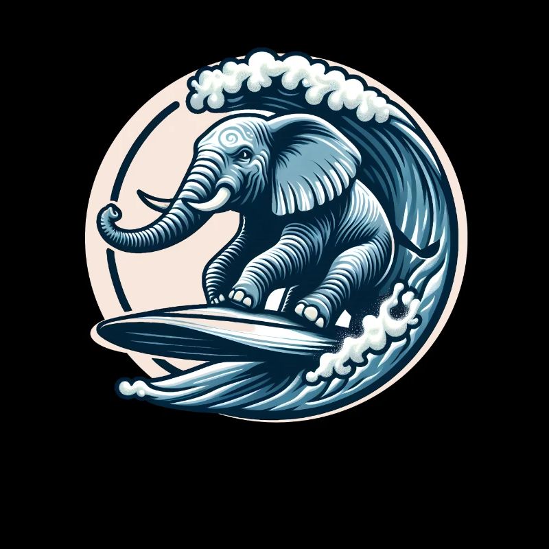 Surfender Elefant
