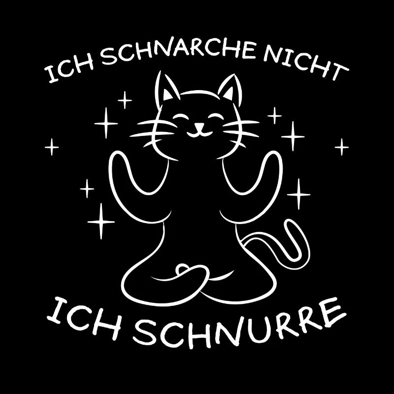 Schnurren Schnarchen Lustige Spruch Katze Geschenk