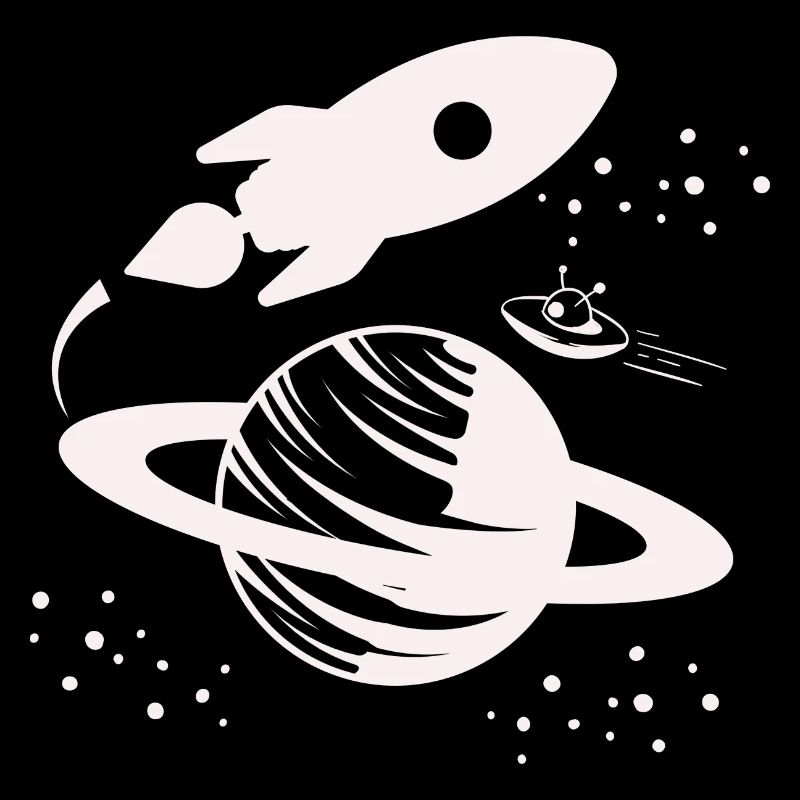 Astronaute - Space Rocket Universe Planet