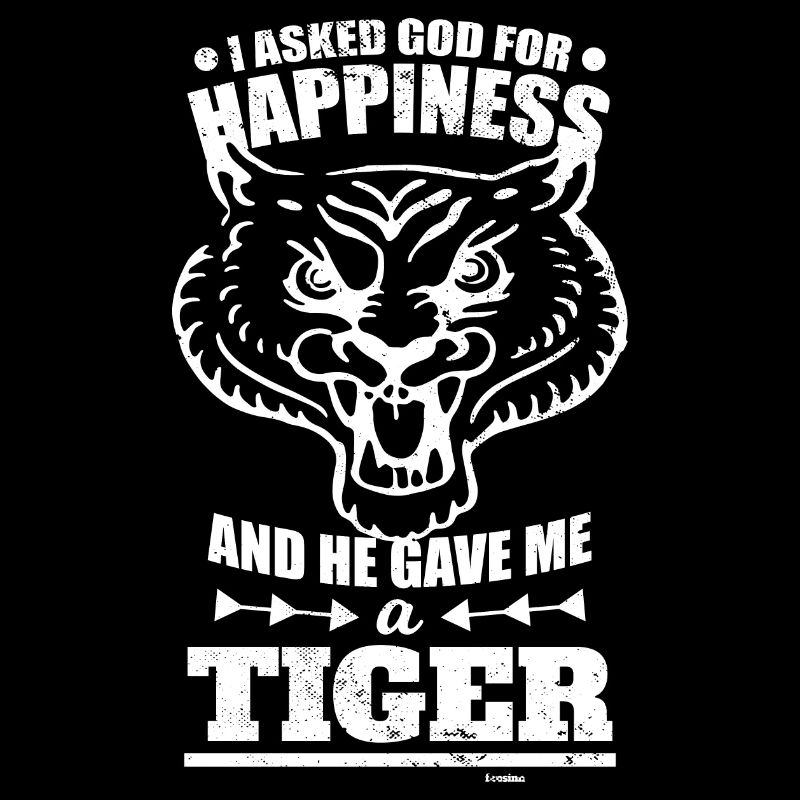 Tigre face à Dieu disant